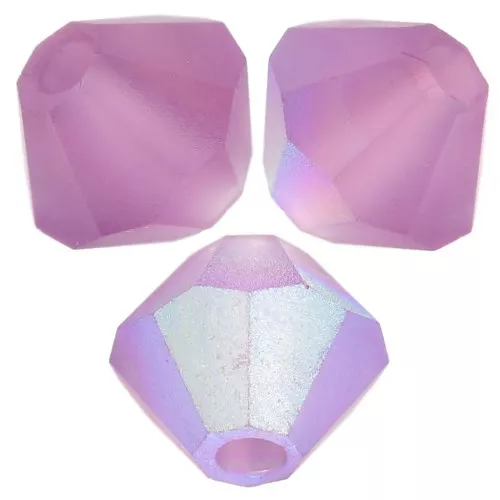 Preciosa rondelle beads - Bead 4 mm - Amatista AB Mate x30