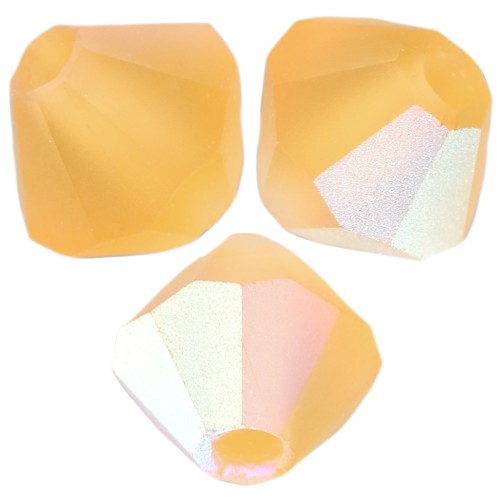 Preciosa Rondelle Beads - Rondelle Bead 4 mm - Topaz AB Matt x30