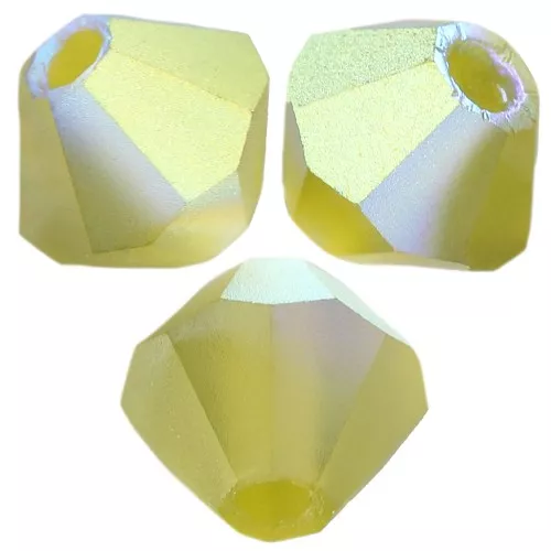 Preciosa arandela beads - Bead 4 mm - Olivine AB Matt x30