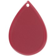 Colgante en forma de gota de 31 x 22 mm de acetato - Burdeos x1
