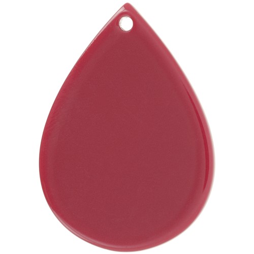 Colgante en forma de gota de 31 x 22 mm de acetato - Burdeos x1