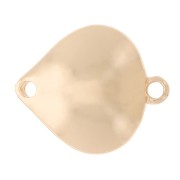 Entrepieza de gota 20x17 mm - Dorado x1