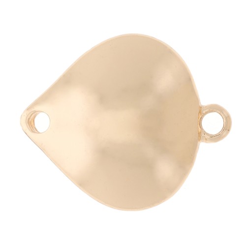 Entrepieza de gota 20x17 mm - Dorado x1