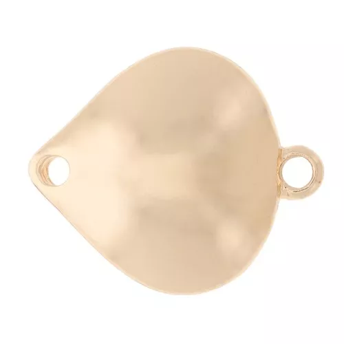 Entrepieza de gota 20x17 mm - Dorado x1