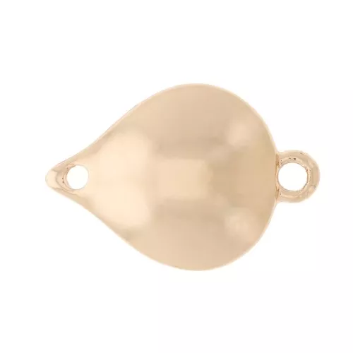 Entrepieza de gota 18x12 mm - Dorado x1