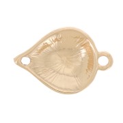 Entrepieza de gota 18x12 mm - Dorado x1