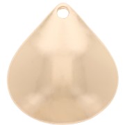 Colgante gota 21x19 mm - Dorado x1