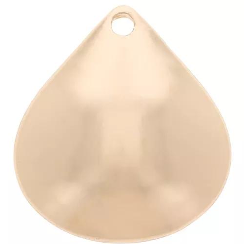 Colgante gota 21x19 mm - Dorado x1