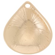 Colgante gota 21x19 mm - Dorado x1