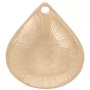 Colgante gota 21x19 mm - Dorado vintage x1