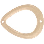 Entrepieza de gota calado 26x21 mm - Dorado vintage x1