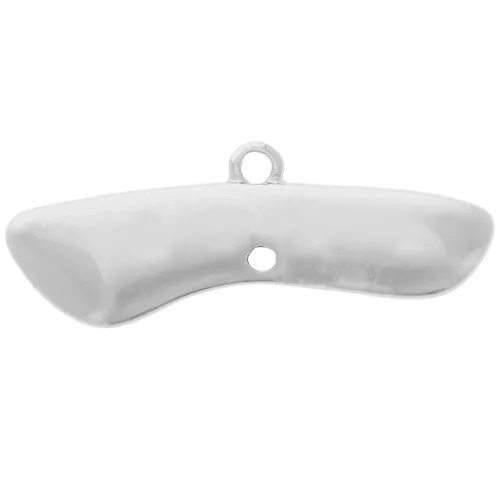 Colgante candelabro diseño 30x10 mm 4 anillos - Plateado x1