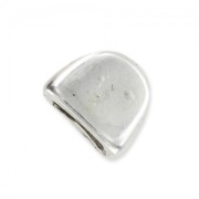 Terminal redondeado para cordón 5 mm plateado envejecido x1|raw }}