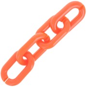 Eslabón acrílico oval 39x23 mm - Naranja x1|raw }}