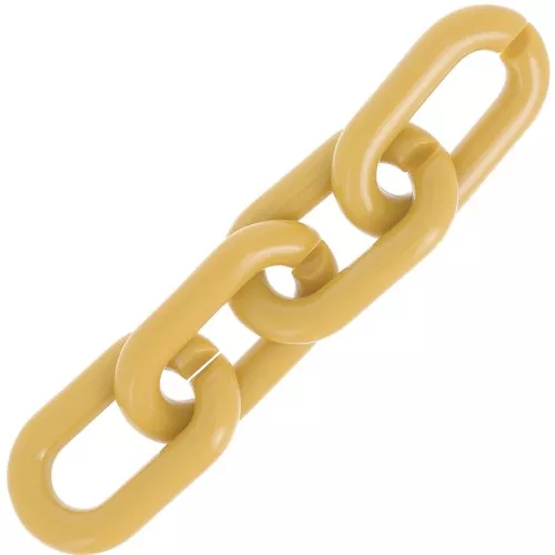 Eslabón acrílico oval 39x23 mm - Ocre x1