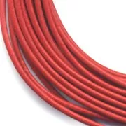 Cordón de cuero 2 mm Rojo x 2 m