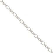 Cadena malla Forçat (1x3) 2.2 mm Plata 925 x1m