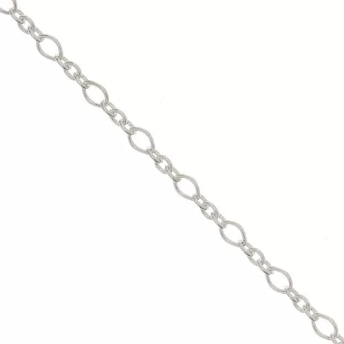 Cadena malla Forçat (1x3) 2.2 mm Plata 925 x1m