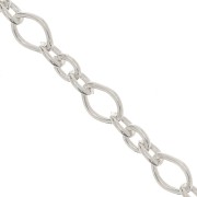 Cadena malla Forçat (1x3) 2.2 mm Plata 925 x1m