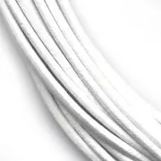 Cordón de cuero 2 mm Blanco x 2 m