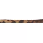 Cordón plano cuero 5x2 mm Leopardo x30cm