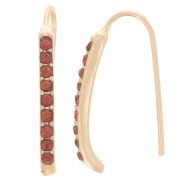 Ganchos de 22x2 mm con agujero - Dorado - Coñac x2|raw }}