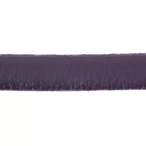 Cordón plano cuero 10 mm Morado x30cm