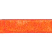 Cordón plano cuero 10 mm Naranja Flúor x30cm|raw }}