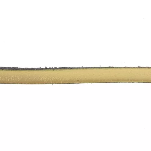 Cordón plano cuero 5x2 mm Dorado x30cm