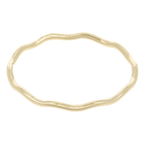 Anillo ondulado fino - Talla 52 - Gold filled (oro laminado) x1