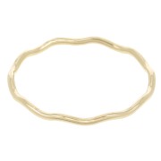 Anillo ondulado fino - Talla 55 - Gold filled (oro laminado) x1|raw }}