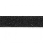 Cordón plano cuero texturado 5 mm Negro x30cm|raw }}