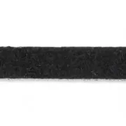 Cordón plano cuero texturado 5 mm Negro x30cm