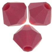 Preciosa rondelle beads - Bead 4 mm - Siam Matt x30