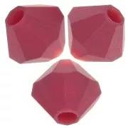 Preciosa rondelle beads - Bead 4 mm - Siam Matt x30