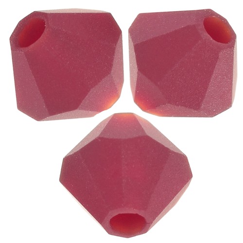 Preciosa rondelle beads - Bead 4 mm - Siam Matt x30