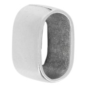 Cuenta pasante 7.5x12mm para cordón 5mm plateado antiguo x1|raw }}