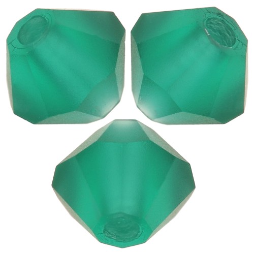 Preciosa rondelle - Cuenta 4 mm - Esmeralda mate x30