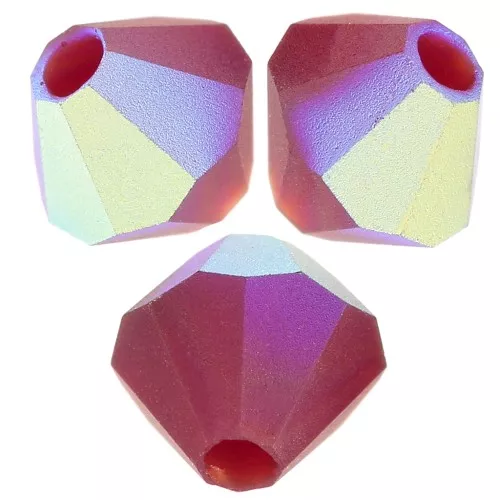 Preciosa rondelle - Cuenta 4 mm - Siam AB Mate x30
