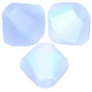 Preciosa rondelle beads - Bead 4 mm - Light Sapphire AB Matt x30