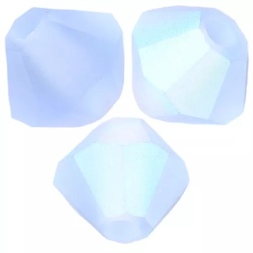 Preciosa rondelle beads - Bead 4 mm - Light Sapphire AB Matt x30