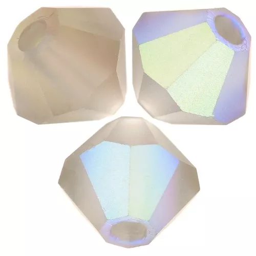 Cuentas Preciosa - Cuenta Rondelle 4 mm - Black Diamond AB Matt x30