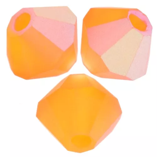 Preciosa rondelle beads - Bead 4 mm - Sun AB Matt x30