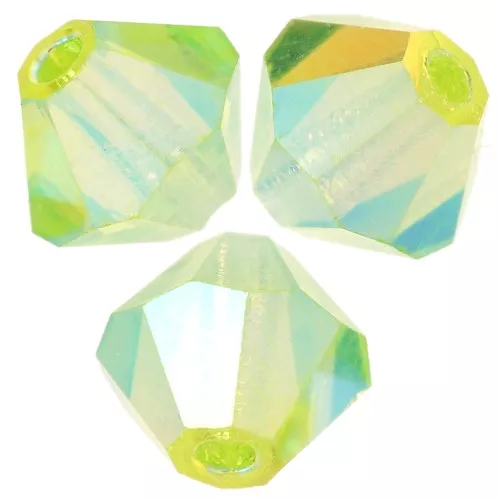 Cuentas Preciosa - Cuenta Rondelle 4 mm - Limecicle AB 2X x30