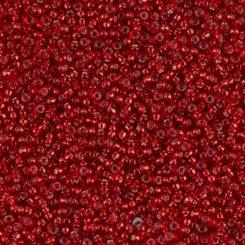 Rocalla Miyuki 15/0 1419 - Dyed Silver Lined Red x8g
