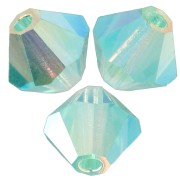 Preciosa rondelle beads - Bead 4 mm - Caribbean Sea AB 2X x30|raw }}