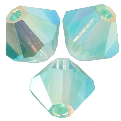 Preciosa rondelle beads - Bead 4 mm - Caribbean Sea AB 2X x30