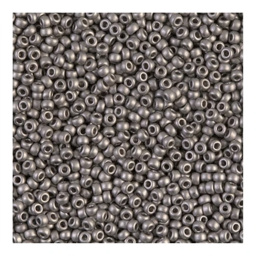 Rocalla Miyuki 15/0 190F - Mat Nickel Plated x5g