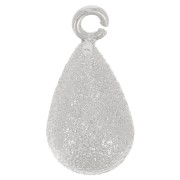 14x7 mm diamante gota encanto con anillo abierto - Rodio x1|raw }}