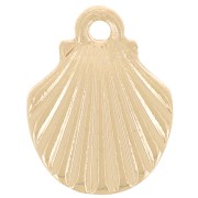 Dije de Concha 13x10 mm - Oro x1
